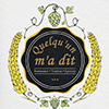 Beer label made for Quelqu'un m'a dit